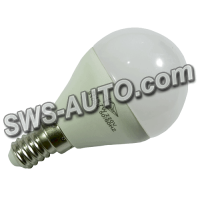 лампа побутова діодна 220V E14  7W G45 3000K теплий білий