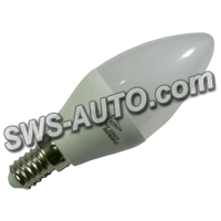 лампа светодиодная 220V E14  7W C37 3000K теплый белый
