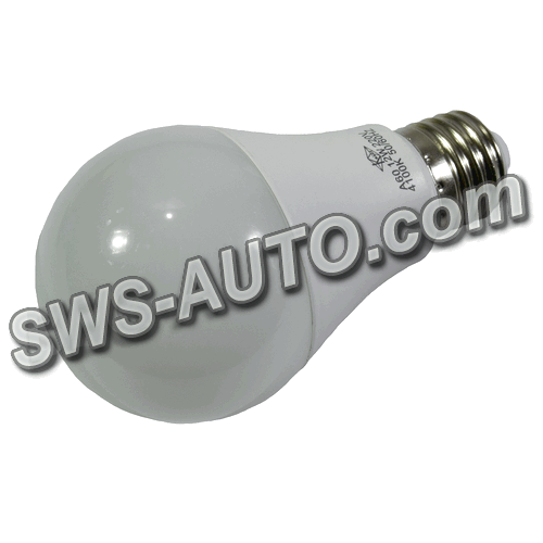 лампа побутова діодна 220V E27 12W A60 4100K нейтральний білий