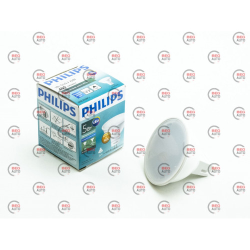 лампа светодиодная 220V GU5.3  5-50W MR16 6500K PHILIPS