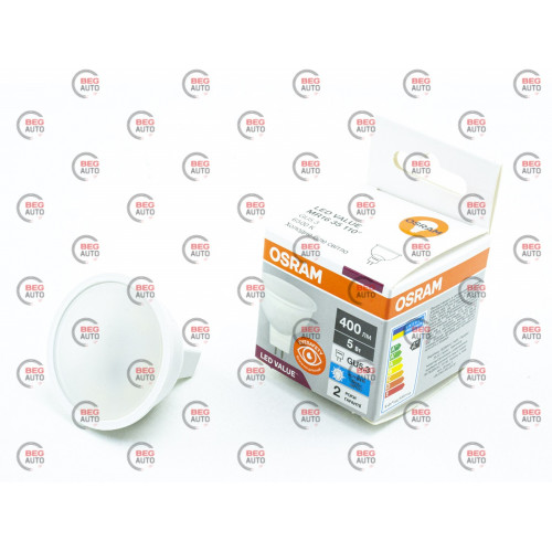 лампа светодиодная 220V GU5.3  7 W MR16 4000K OSRAM