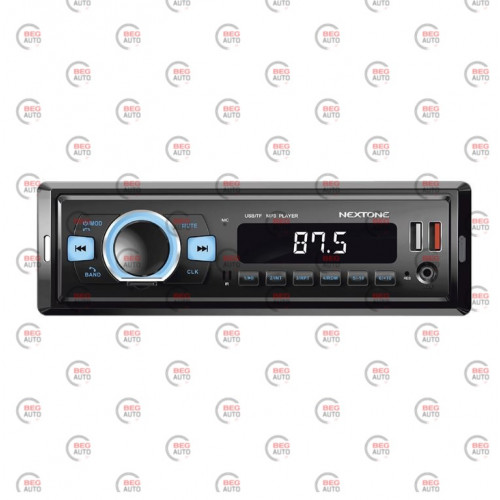 магнитола Nextone ND-04 FM/USB+USB для зарядки/microSD/AUX/MP3/WMA/Bluetooth/мультиколор./CarLive