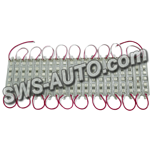 Модуль світлодіодний 12V Червоний  6 SMD 5050 1,44W (20шт)