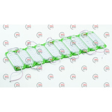 Модуль светодиодный 12V Зеленый 12 SMD 2835 MD 060 Long Lens (10шт)