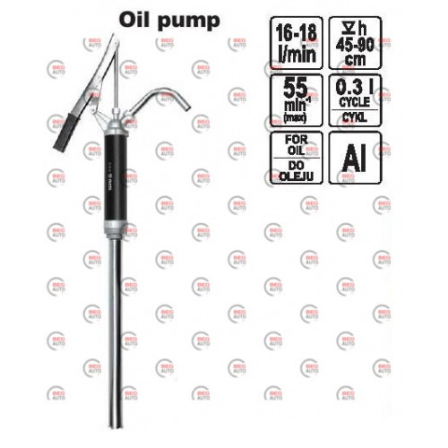 насос ручний для бочки з оливою шнековий 16л/хв Yato
