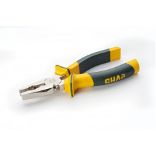 плоскогубцы 160мм черно-желтые ручки с кусачками провода Сила