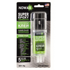 клей 2-х комп. эпоксид. Nowax Super Epoxy 30g  пластик