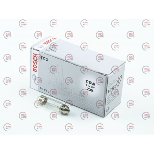 лампа  AC салона 12V 5W 11*37mm BOSCH