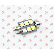 Лампа светодиодная AC лазер. 24-10 WHITE  6*5050 36мм