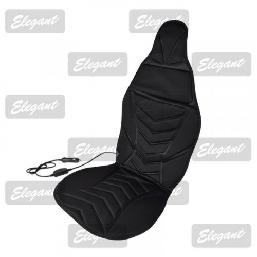 накидка з підігрівом сидіння + спинка висока чорна 12В, 45Вт, перемик. 3 режими, 117х50см Elegant