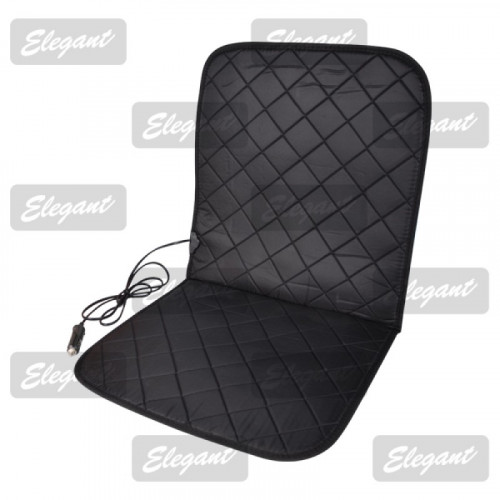 накидка з підігрівом сидіння + спинка низька чорна 12В, 35Вт  84x43см Elegant