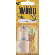 ароматизатор на дзеркало рідкий 5мл FRESH WAY Wood Blister Бут. + Корок "Lemon"