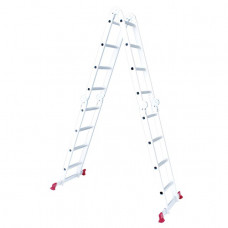 лестница-трансформер алюминиевая мультифункциональная 4x4 ступ. 4,62 м Intertool (под заказ)