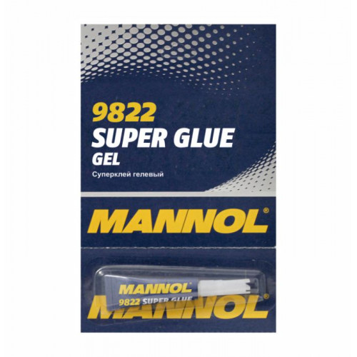 клей суперклей SCT-Mannol "Super Glue Gel" 3г (12шт планшет)