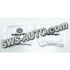 чехлы на подголовники белые (2 шт)  VW