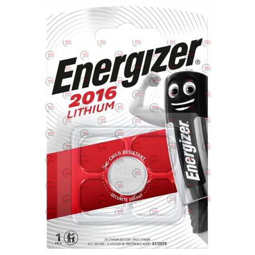 батарейка "таблетка" літієва 3.0V  CR2016  блістер Energizer