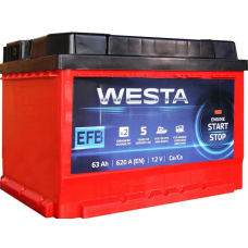 Акумулятор   Westa  63Ач (620A)  EFB (Start-Stop)