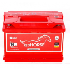 Аккумулятор Red Horse  74 professional (720 А)  Евро прав +
