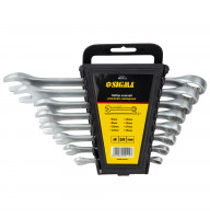 набор ключей рожково-накидных  6-19 мм  8 шт (планшет) CrV