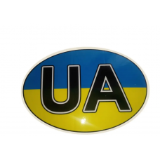 наклейка "UA" середня прапор