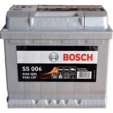 Аккумулятор BOSCH  63 А S5 (610А) (2 года гар)