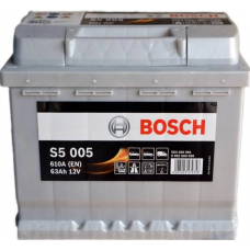 Аккумулятор BOSCH  63 А S5 (610А) Евро прав + (2 года гар)