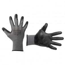 рукавиці "вампіри" поліестер з нітриловим покриттям долоні, розмір 10, сірі
