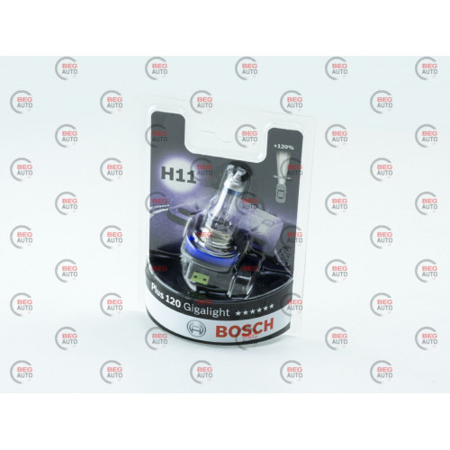 лампа H11 12V 55W BOSCH Gigalight PLUS 120%