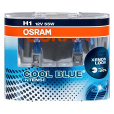 лампа  H1 12V 55 W OSRAM Cool Blue I+20% 4200К (2шт)*****