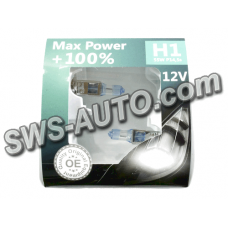 лампа  H1 12V 55 W BREVIA Max Power+100%(2шт)