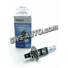 лампа  H1 12V 55 W BREVIA Power White +60% 4300K
