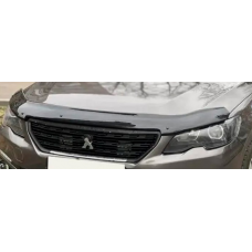 дефлектор капота (мухобійка) Peugeot 301 2012-2016  VIP Китай