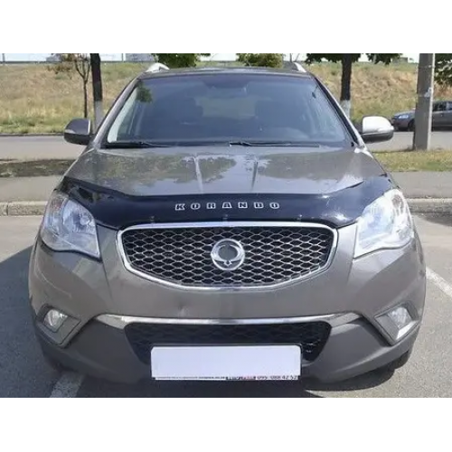 дефлектор капота (мухобійка) Ssang Yong Korando 2010-2013 VIP Китай