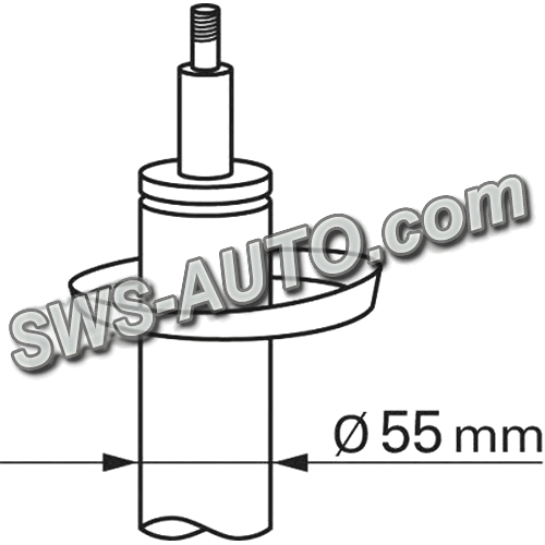 амортизатор пер. VW Caddy III 04->, Passat B7, Skoda Octavia A5 (d55)  (SACHS)