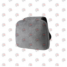 подушки для шеи на подголовник (2шт)  читстые Elegant регулируемые, велюр  серые