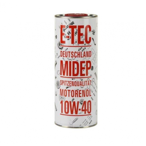олива E-Tec 10W-40 ASM  1л метал
