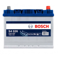 Акумулятор BOSCH  70 А S4 (630А) ASIA правий + (2 роки гарантії)