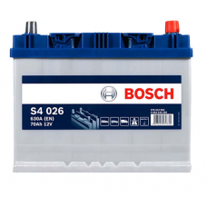 Аккумулятор BOSCH  70 А S4 (630А) ASIA правый + (2 года гар)