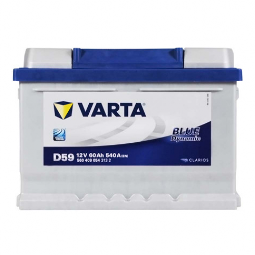 Акумулятор VARTA  60 А Blue Dynamic (540А) Євро правий + (2 роки гарантії) LB2 низкий