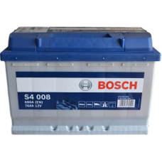 Аккумулятор BOSCH  74 А S4 правый + (680А)  (2 года гар)