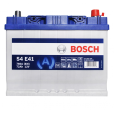 Аккумулятор BOSCH  72 А EFB (760А) ASIA правый + (S4E 410) (E41) (2 года гар)