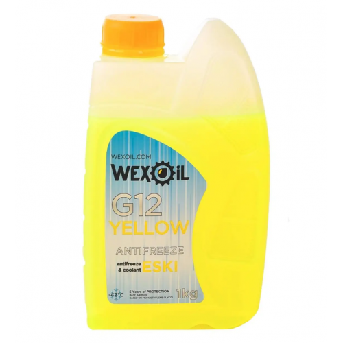 антифриз жовтий   1л (Wexoil) G12 -42 MEG+BASF