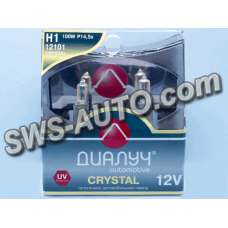 лампа  H1 12V100 W Диалуч Crystal (2шт)