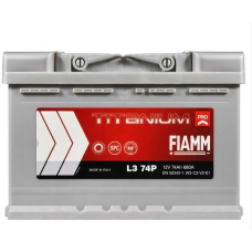 Аккумулятор FIAMM  74Ач 680А Titanium Pro (L3) (0) Евро прав +