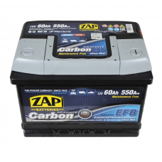 Акумулятор ZAP  60 (560 А) Carbon EFB (Start-stop) Євро правий + (h=175)