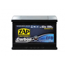 Акумулятор ZAP  62 (560 А) Carbon EFB (Start-stop) Євро правий +