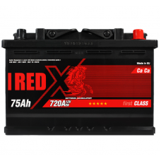 Аккумулятор Red X  75 (720 А) Евро прав +