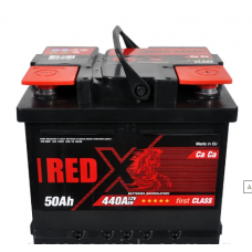 Аккумулятор Red X  50 (440 А) Евро прав + низкий