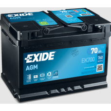 Акумулятор EXIDE  70 (760 А) AGM Start-Stop Євро правий +