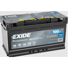 Аккумулятор EXIDE 100 (900 А) Premium Евро правый +